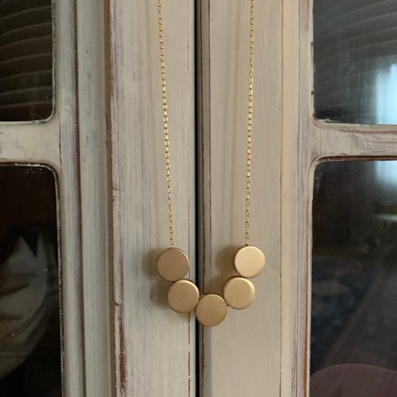 Baleen Jewelry - NWOT Baleen Gold 5 Dots Necklace
